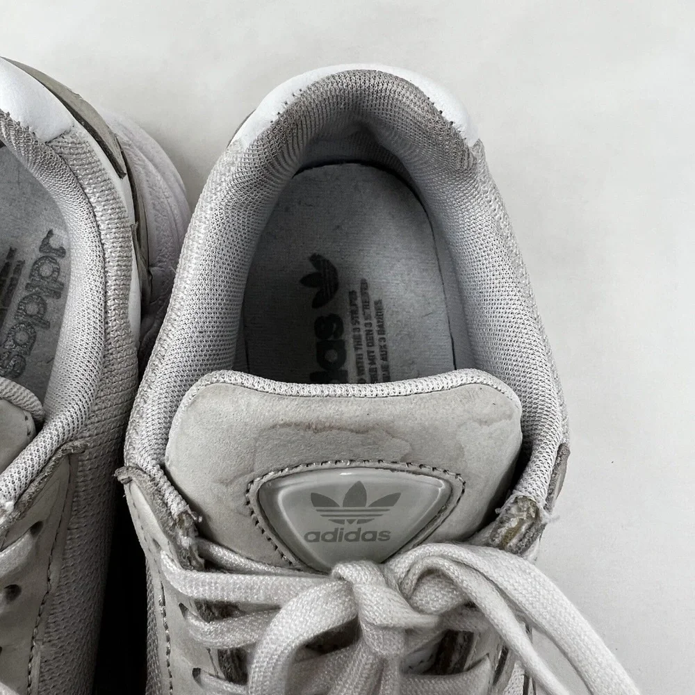 Adidas Falcon Leather/Mesh Lace-Up Sneakers white 8.5
